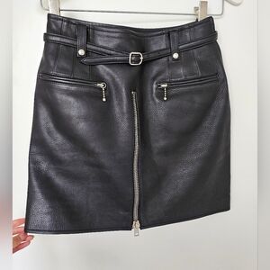 Alexander wang leather skirt 0